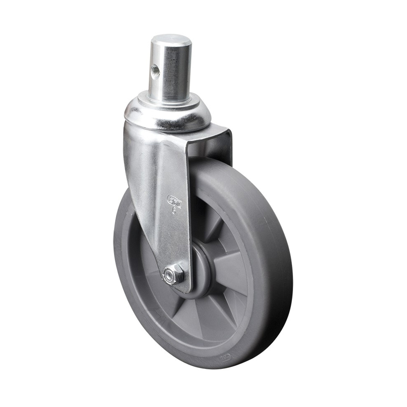 EDL Medium 6'' 130Kg Stem Swivel TPE Caster 57156-576-57