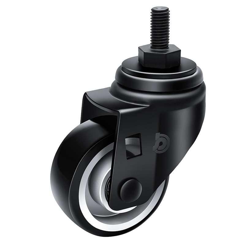 JARABO High-powered Medium 3" 90kg Threaded Swivel TPU Caster J50533-A503-86A