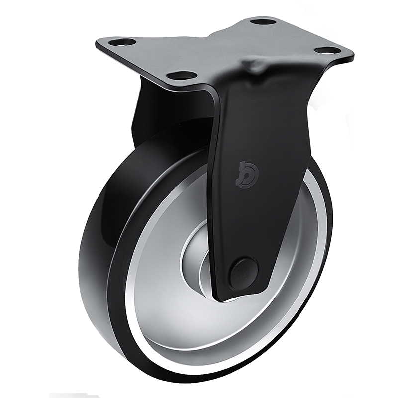 JARABO High-powered Medium 5" 130kg Plate Swivel TPU Caster J50515-A505-86A