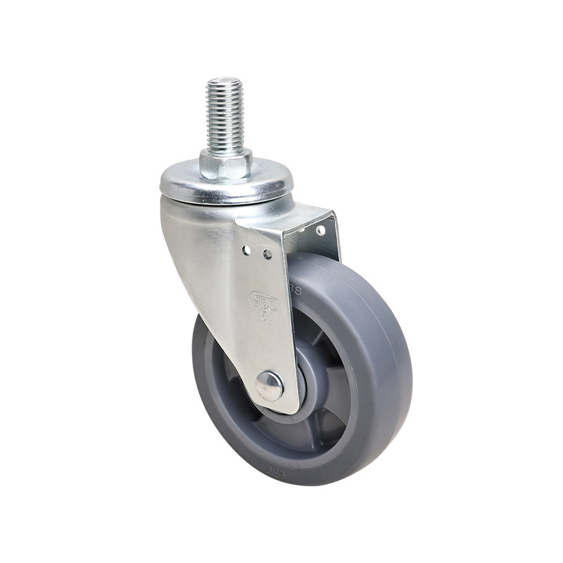 EDL Medium 5" 200kg Threaded Swivel TPE Caster 66135-665-56